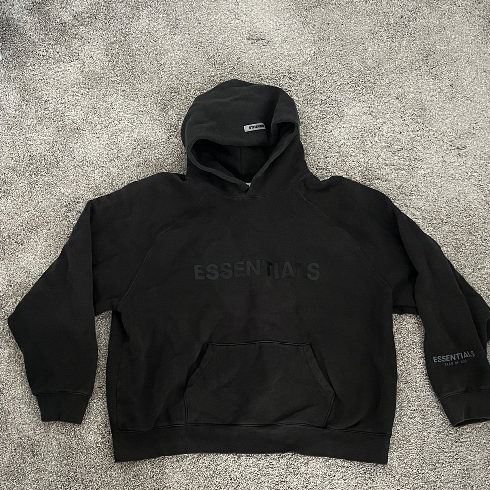 Essentials Charcoal Hoodie for Men